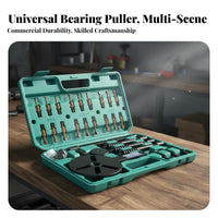 Wide Application Universal Pilot Bearing Puller High-Temperature Forged Internal Bearing Puller Set Long-Lasting Construction Mechanical Tool Carrying Case Included for Auto Technicians, Mechanics, Repair Professionals, Machinery Maintenance, Garage