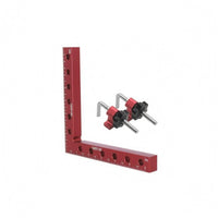 3 Pieces Red Finish 90-Degree Positioning Clamp Black Knobs 90 Degree Clamp Easy to Use Clamping Square Rust Resistant for Woodworkers