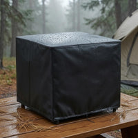 Black Camp Cooktop Cover Rectangular Gas Burner Cover Full Coverage Outdoor Gear Zippered for Camping