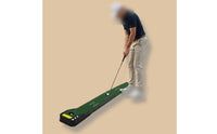 Putting Mat with Ball Return Anti-Slip Putting Mat with Automatic Ball Return Smooth Roll for Golfers, Beginners, Home, Office