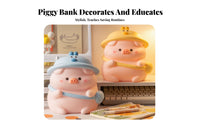 Drop-Resistant Cute Pig Cash Bank Large Capacity Pig Cash Bank Easy Withdrawal for Children, Toddlers, Nursery