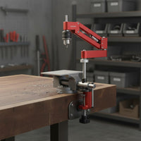 CNC Aluminum Alloy Cantilever Arm High Precision Vertical Horizontal Fixture Anodized Finish Power Tool Accessory for Metalworkers, DIY Enthusiasts, Hobbyists, Benchtop, Workshop, Garage