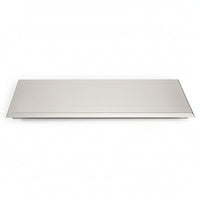 Stainless Steel Wall Shelf Rustproof Bath Shelf with Guard Rails Rust Resistant Brushed for Washroom, Apartment