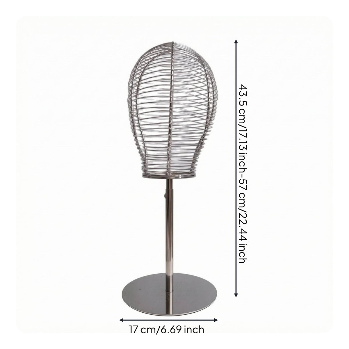 Hat Display Stand Metal Wire Head Model Stand Lightweight Hat Display Head