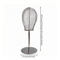 Hat Display Stand Metal Wire Head Model Stand Lightweight Hat Display Head