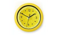 Lemon Wall Clock Bright Fruit Wall Clock Decorative Playful for Students, Kitchen, Dorm Room