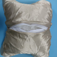 Cotton Filled Butterfly Pillow Soft Satin Face Pillow Padded Face Cradle Cushion Stitched Seams for Sleeping, Resting
