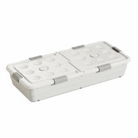 Underbed Wheeled Latch Box adaptable Home Organizer debrisproof for Homeowners