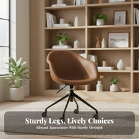 Minimalist Look rotating Rolling Chair Modern and type Rolling Task Chair Padded Seat Office Furniture Ergonomic Design for Students, Adults, Women, Study Room, Bedroom