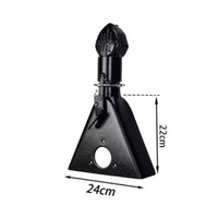 Triangular Coupler Trailer Coupler Black Locking Pin Rust-Resistant for DIY Builders, Towing