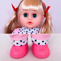 Interactive Princess Baby Doll, 34 cm Doll with Bottle and Joints, Drinks & Wets, for Role Play