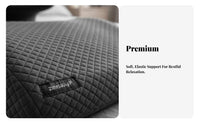 Pressure Relief Prone Sleeping Pillow Skin-Friendly Textile Face Down Bed Pillow Breathable Cover for Bedroom