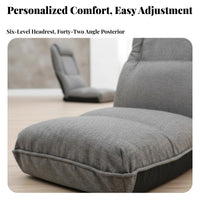 Padded pad Adjustable spinerest Lounger Thick pading Adjustable spinerest Recliner Multi-Functional Floor Chair Ergonomic spine Support for gaming enthusiasts, Students, Teenagers, Bedroom, Bay alcove, Dorm Room, Small Apartments