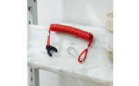 Flameout Lanyard Coiled Power-Interrupt Cord Spring-Style Boat Engine Kill Switch Cord for Boaters, Boating