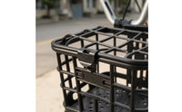 Mounting Hardware Front Bike Basket Rigid Handlebar Basket Black Cycle Accessory Rounded Rectangular
