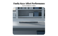 5 Pieces Molded Conductive Keyboard Strip Flexible Material Keyboard Touch Pad Black Conductive Rubber Strip