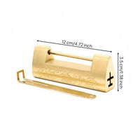 Engraved Scrollwork Brass Sliding Lock Traditional Pattern Antique Bronze Lock Looped Key Gate Sliding Bolt