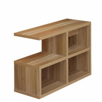 Minimalist Design Multi-Level Accent Table Space-Saving Stepped Storage Table Versatile Use Nightstand Sturdy Construction for Apartment Dwellers, Homeowners, Students, Living Room, Bedroom, Small Areas, Entryway