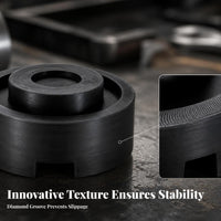 Crosshatch Pattern Jack Support Block Textured Rubber Jack Pad Anti-Slip Rubber Lift Block Scratch Protection