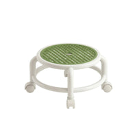 Low Rolling Stool Easy to Clean Low Stool with Wheels Furniture Breathable Mobile for Adults, Entryway, Living Room