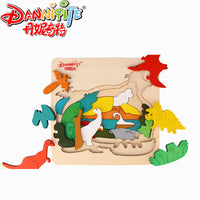 Creative 3D Wooden Puzzle Toy for Kids, Educational Multi-Layer Jigsaw Puzzle for Early Learning