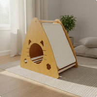 Triangle Cat Scratcher and Protected Cat Scratcher House Pet Accessory for Indoor