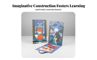 16 Pieces Wolf Theme Wooden Blocks Early Education Creative Shape Game Creature Construction Toy Educational for Preschoolers
