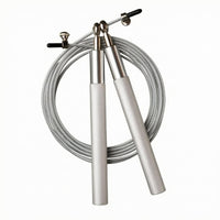 Textured Grip Steel Wire Jump Rope Fluent Rotation Ball-Bearing Jump Rope Swivel Connection for Exercise