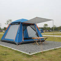 Waterproof Instant Camping Tent Mosquito Netting Automatic Quick-Setup Tent Sun Protection Portable Outdoor Shelter Spacious Interior for Families, Kids, Picnic, Beach
