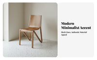Stackable Wooden Dining Chair Stylish Appearance Ysupport Chair Minimalist Design Seating Furniture sturdy Construction for Cafe Owners, homeowners, Families, Restaurant, Kitchen, Office, Living Room