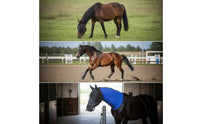 Protection Mesh Fly Mask with Ears Snug-Fit Horse Head Mask with Hook-and-Loop Fastener Lightweight Tack Sturdy for Outdoor Riding