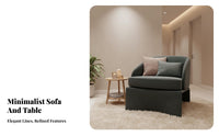 Curved sectional Sofa Plush Comfort Commercial Furniture Textured Upholstery Lobby Seating for Clients, Homeowners, Reception Area, Sales Office, Lounge