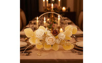 Artificial Flower Hoop Wreath Round Floral Hoop Wreath Lifelike for Home Decor