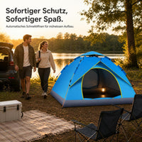 Portable Automatic Pop-Up Camping Tent for Outdoor Picnic and Hiking, Waterproof and Sun-Protected