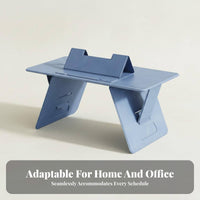 Adjustable Height Foldable Laptop Table Portable Foldable Laptop Tray with Device holder Space-Saving Lap Desk Multi-Functional for Dorm Residents, Remote Workers, Bedroom, Home Office, Sofa, Living Room