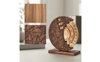 Wooden Perpetual Calendar Decorative Perpetual Desk Calendar Rustic for Office