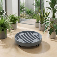 Plant Trolley Pot Stand with Wheels, Heavy Duty Plant Stand with Wheels and Drainage Tray, Indoor Outdoor Plant Pot Holder Case