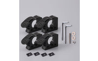 4 Pieces Quick Release Clamp Secure Rubber Clamp with Mounting Hardware Holder Slimline for off Roaders, Roof Racks