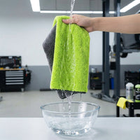 Twisted Loop Car Drying Towel Microfibre Cloth, 40x60cm Microfibre Cloth for Car Washing, Double-Sided High Absorbency Microfibre Towel, Gray
