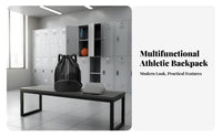 Damp and Dry Separation Gym Sack Water Sports Drawstring Backpack Multipurpose Shoe Compartment Drawstring Bag for Swimmers, Athletes, Swimming