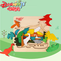 Creative 3D Wooden Puzzle Toy for Kids, Educational Multi-Layer Jigsaw Puzzle for Early Learning