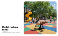 Bouncing Motion coil Rocking Horse Bouncy Fun creature coil Rider Weather-Resistant Playground Equipment Comfortable Saddle for Preschoolers, Toddlers, Parents, public garden, Kindergarten, Community Space, Backyard