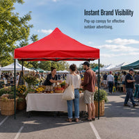 Portable Pop-Up Folding Gazebo Canopy for Outdoor Advertising and Events
