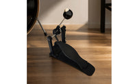 Floor-Mounted Kick Drum Pedal with Adjustable Beater Compact Bass Drum Pedal with Chain Drive Heavy-Duty Sturdy for Drummers, Beginners, Practice Rooms, Rehearsal Areas