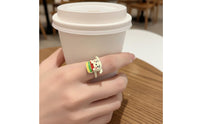 Minimalist Design Wooden Carp Band Polished Finish Finger Jewelry