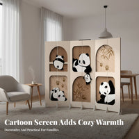 Foldable Design Multi-Panel Folding Partition Double-Sided Print Freestanding Panel Divider Mobile Privacy Screen Flexible Placement for Homeowners, Students, Away from Ice Workers, Living Room, Bedroom, Entrance Hall, Studio Apartment