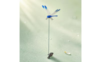 3 Pieces Clasp-on Dragonfly Stake Colorful Dragonfly Plant Clip Decorative Outdoor Decor for Yard