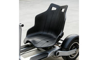 Black Go-Kart Seat Long-Lasting Single Go Kart Seat Rigid Lightweight for Children