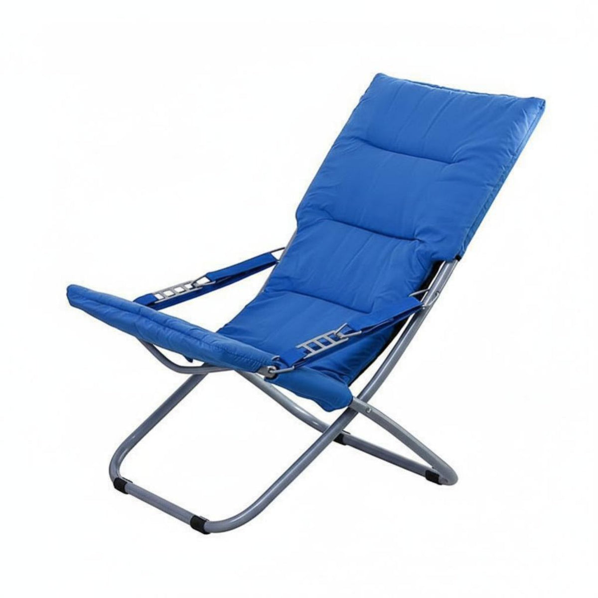 Foldable Adjustable Padded Recliner Sturdy Frame Lounge Chair Eron-the-Movenomic Design Portable Furniture Breathable for Office Workers, Homeowners, Dormitory, Rest Time, Living Room, Balcony