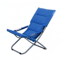Foldable Adjustable Padded Recliner Sturdy Frame Lounge Chair Eron-the-Movenomic Design Portable Furniture Breathable for Office Workers, Homeowners, Dormitory, Rest Time, Living Room, Balcony